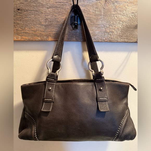 Donald J Pliner RARE vintage Italian Designer Beautiful Leather Handbag EUC - Picture 1 of 10